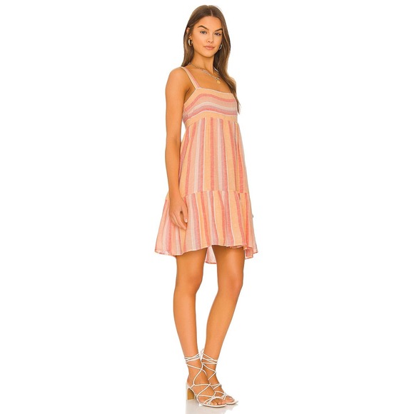 Rails Dresses & Skirts - Rails Sadie Azalea Stripe Dress XS Summer Boho Coastal Linen Mini